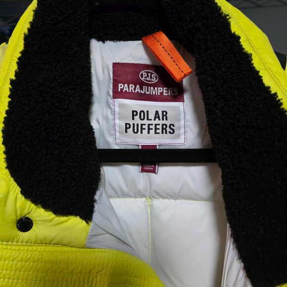parajumpers puffer vest yellow/neon Like new large - Picture 2 of 7